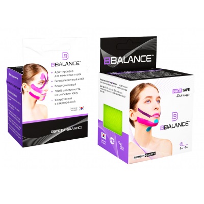 Кинезио тейп FACE 5см*5м ,лайм BB